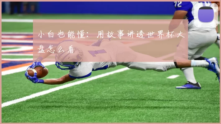 小白也能懂：用故事讲透世界杯大盘怎么看