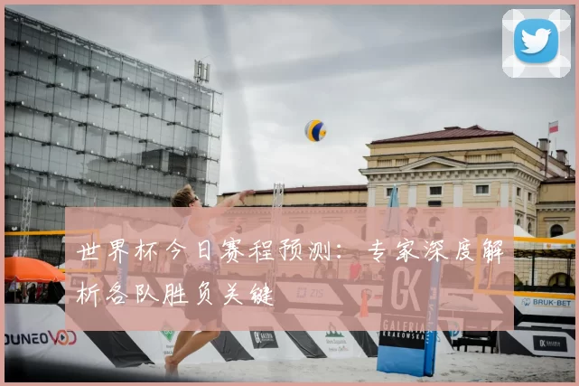 世界杯今日赛程预测:专家深度解析各队胜负关键