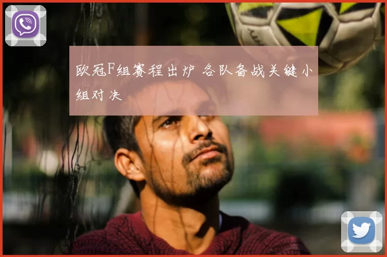 欧冠F组赛程出炉 各队备战关键小组对决
